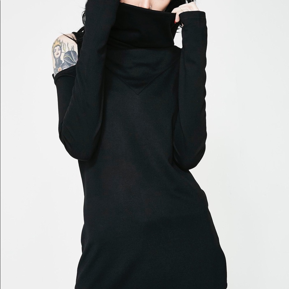 Killstar Cut shoulder hoodie